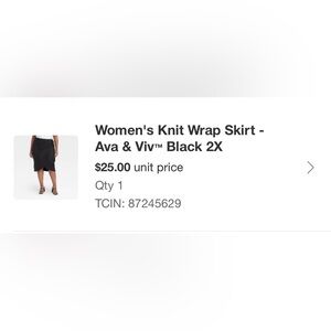 Ava and viv wrap skirt